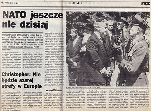 wizyta B. Clintona w Polsce
